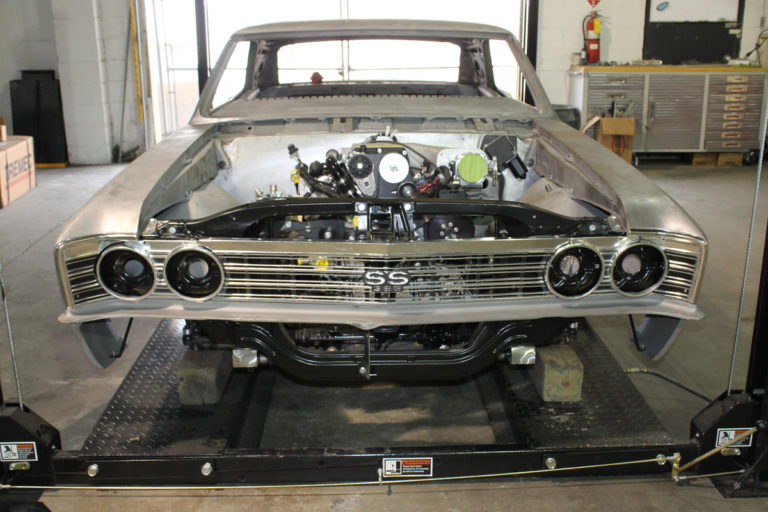 Custom 1967 Chevelle LS3 with Kenne Belle Mammoth Supercharger built by Goolsby Customs