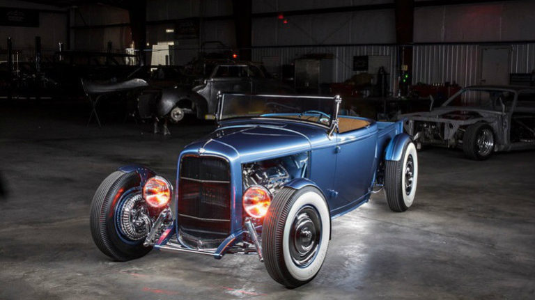 Custom 1932 Ford Roadster Pickup built by Goolsby Customs