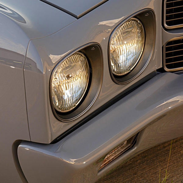 Custom 1970 LS3 Chevelle front bumper and headlight built by Goolsby Customs