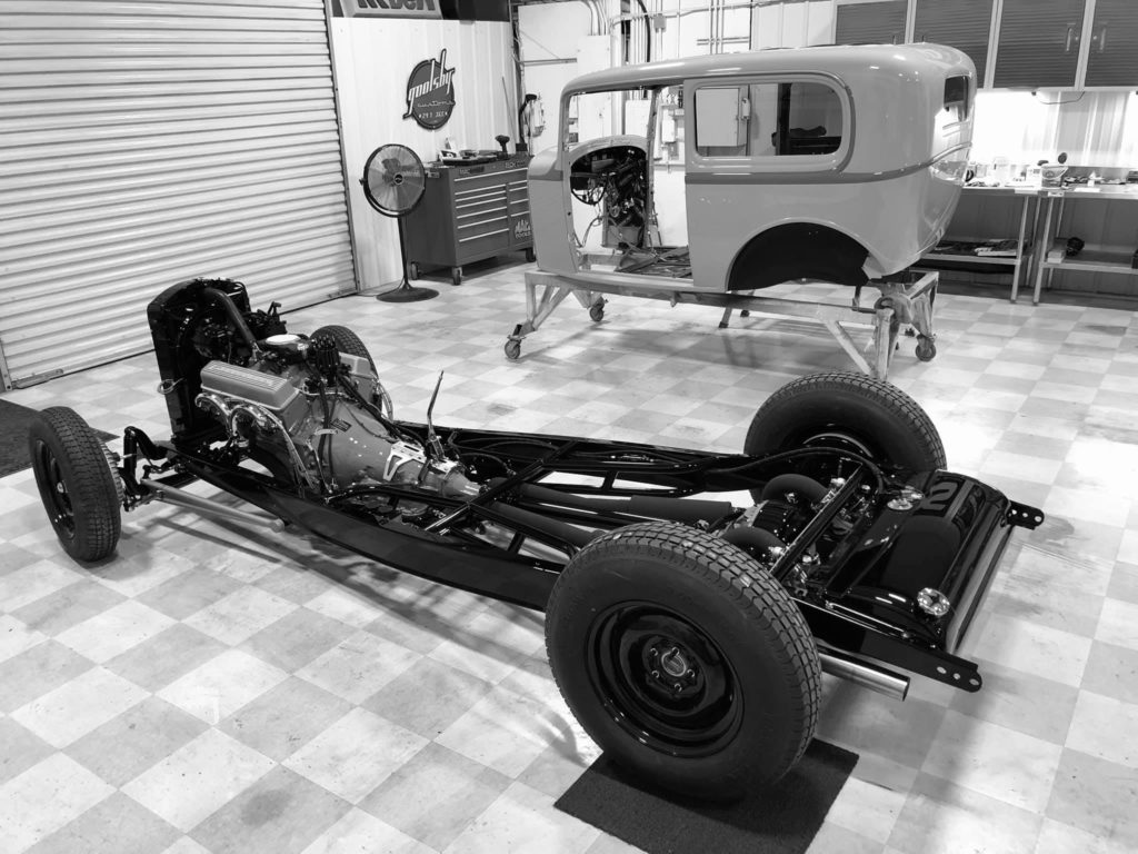 Ford Tudor sedan custom built by Goolsby Customs