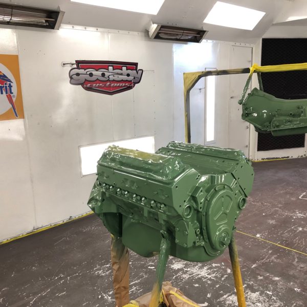 1932 Ford Tudor Sedan 5th Avenue Special engine painted