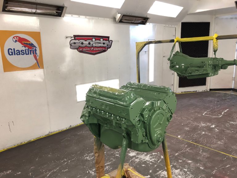 1932 Ford Tudor Sedan 5th Avenue Special engine painted