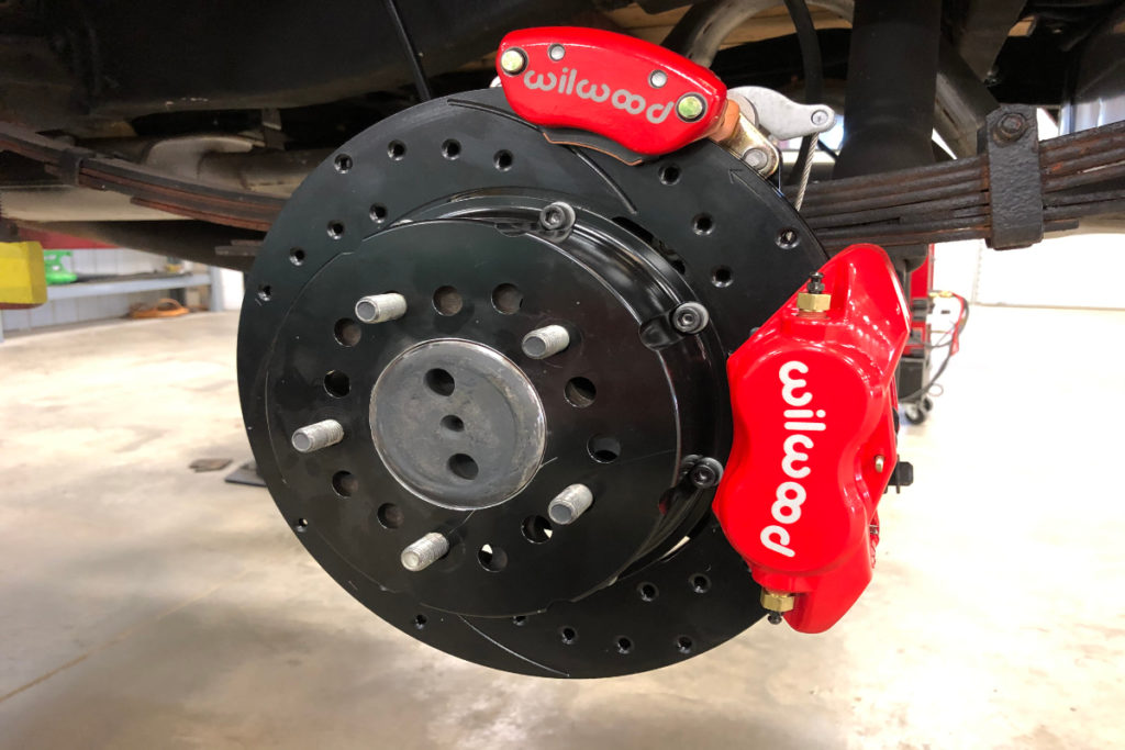 Gold 1957 Chevy Pickup Service Brakes at Goolsby Customs