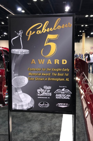 fabulous five award world of wheels car show goolsby customs