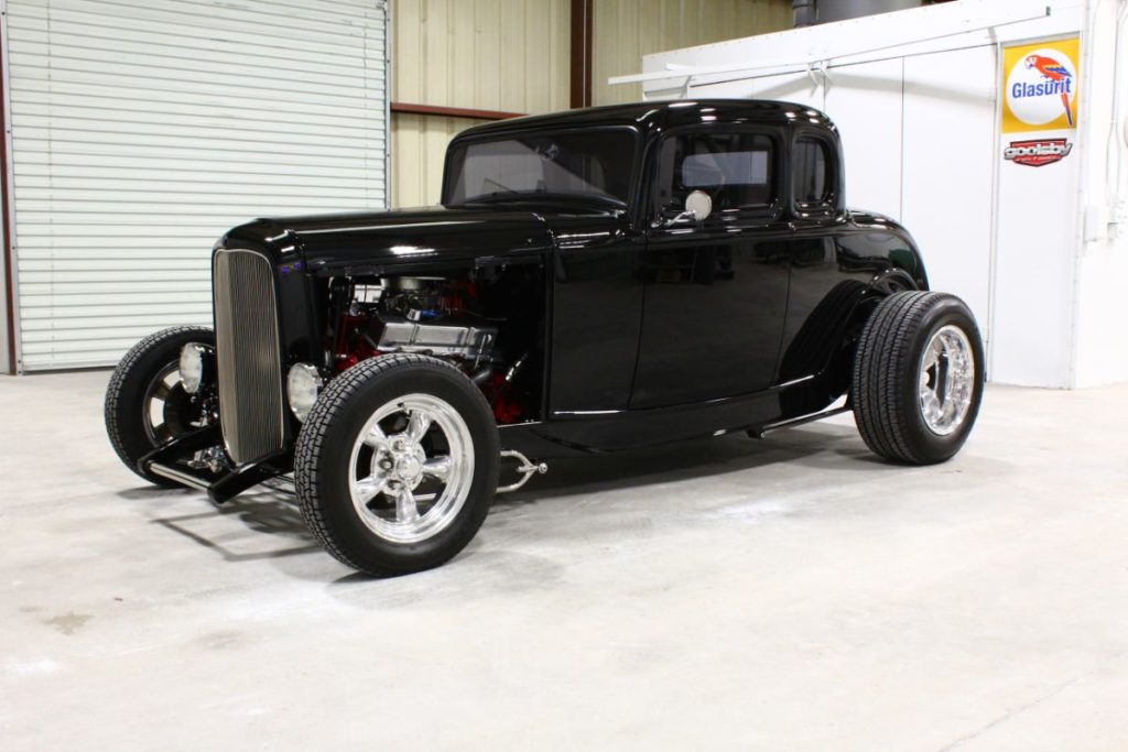 Customers Custom 1932 Ford Coupe 5 Window hotrod brought to Goolsby Customs