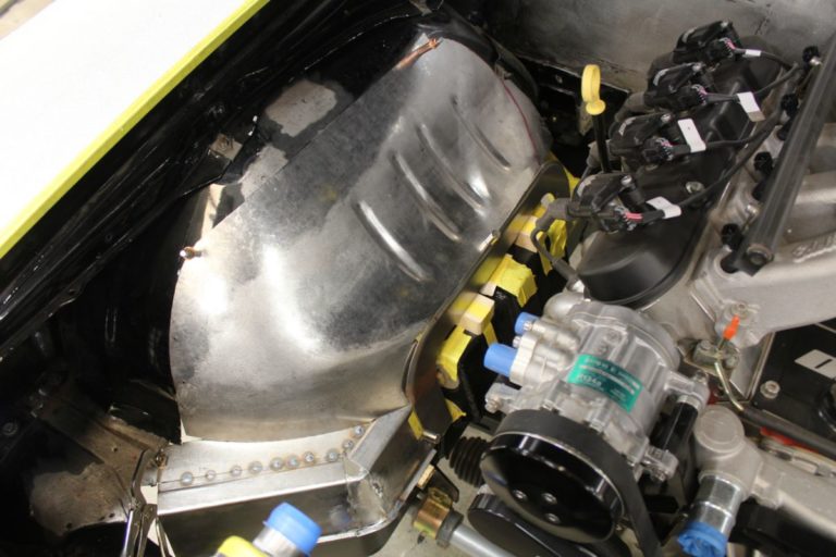 Custom 1969 Camaro Driver and passenger inner fender fabrication