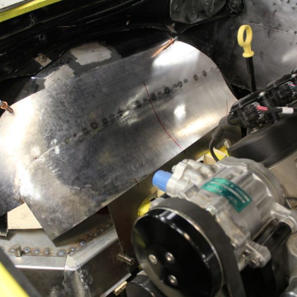 Custom 1969 Camaro Driver and passenger inner fender fabrication