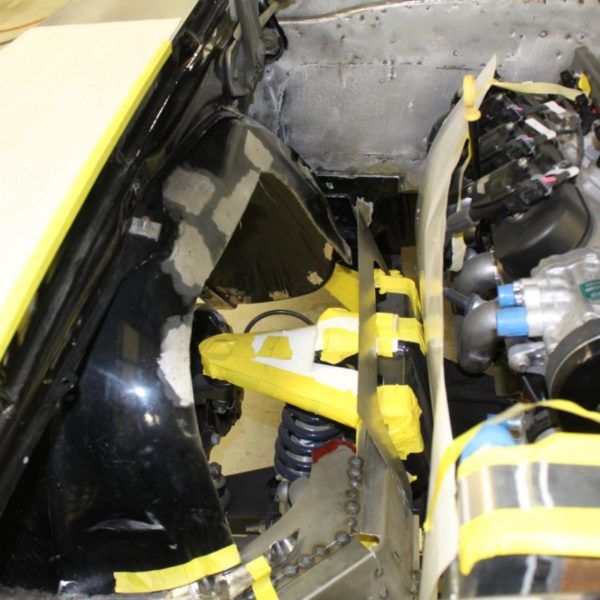 Custom 1969 Camaro Driver and passenger inner fender fabrication