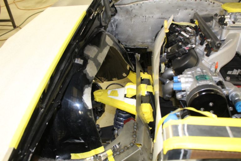 Custom 1969 Camaro Driver and passenger inner fender fabrication