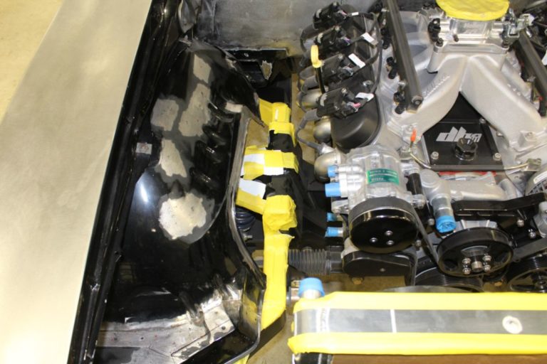 Custom 1969 Camaro Driver and passenger inner fender fabrication