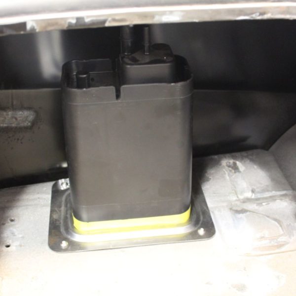 Custom 1969 Camaro charcoal canister fabrication and install