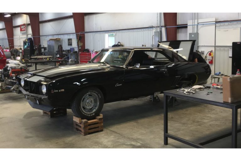 Custom 1969 Chevy Camaro hot rod in stock form