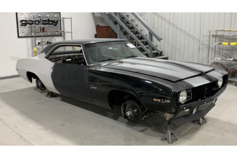 Custom 1969 Chevy Camaro hot rod in stock form