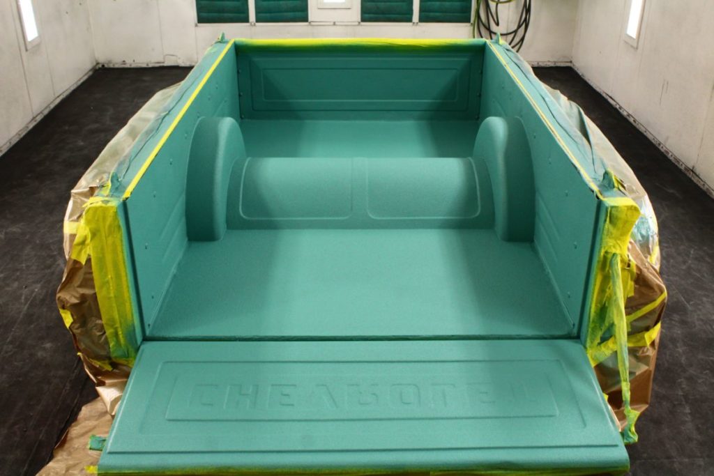 Kenzie's 1968 Chevy C10 hot rod truck bed tub fabrication and paint