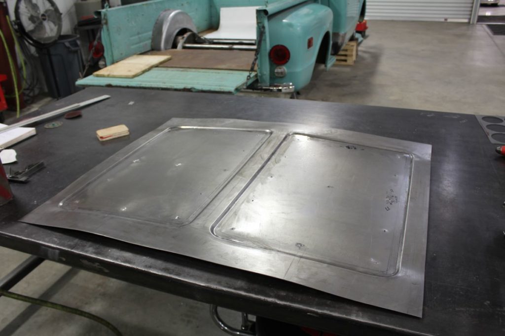 Kenzie's 1968 Chevy C10 hot rod truck bed tub fabrication and paint