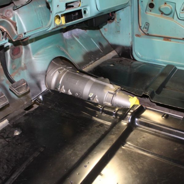 Kenzie's 1968 Chevy C10 hot rod truck transmission tunnel and fabrication
