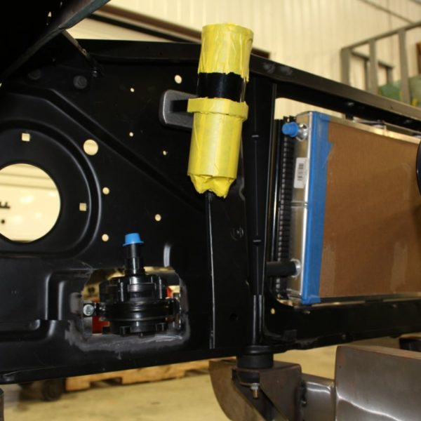 Kenzie's 1968 Chevy C10 hot rod truck core support installation and bracket fabrication