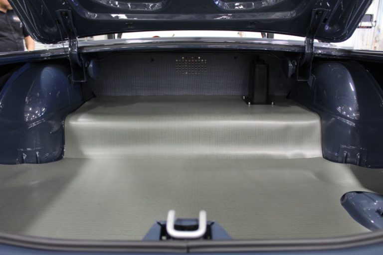 George Poteet's custom 1960 Chevy Impala during final assembly