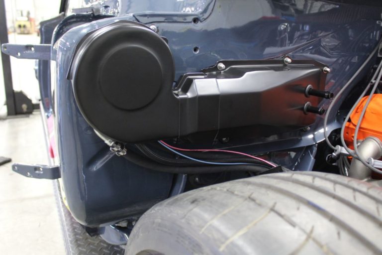 George Poteet's custom 1960 Chevy Impala during final assembly