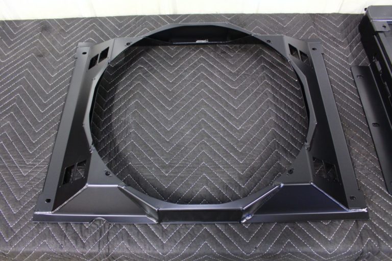 George Poteet's custom 1960 Chevy Impala in the paint booth