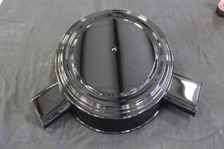 George Poteet's custom 1960 Chevy Impala in the paint booth