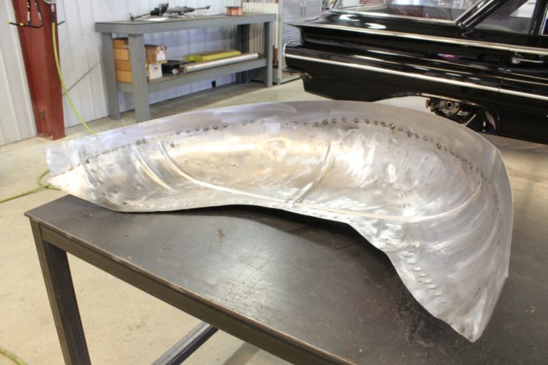 Custom 1969 Chevrolet Chevelle Hot Rod Rear tubs fabrication and installation