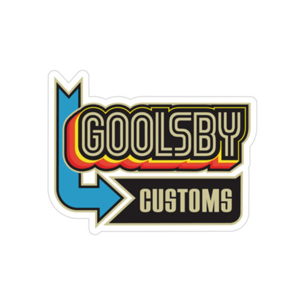 Goolsby Customs 70's Style Sticker