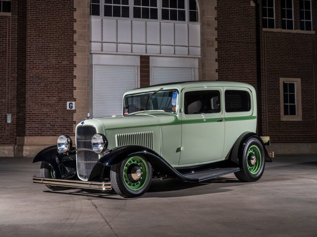 Custom 1932 Ford Tudor Sedan Hotrod built by Goolsby Customs