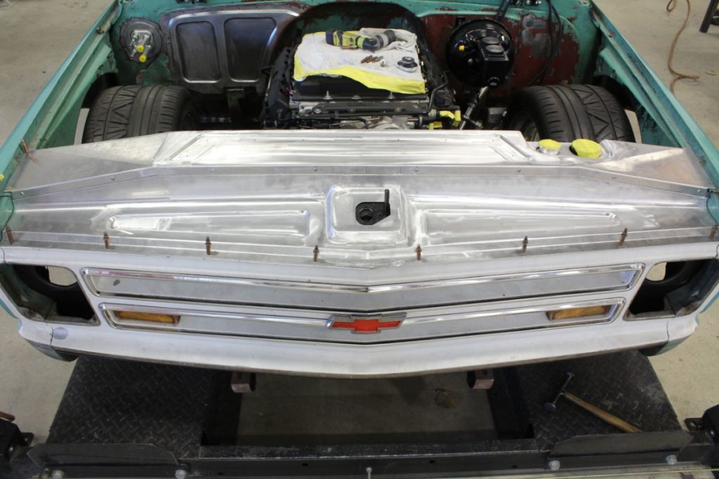 Custom LT4 1968 Chevy C10 Hot Rod Truck Engine Bay fabrication