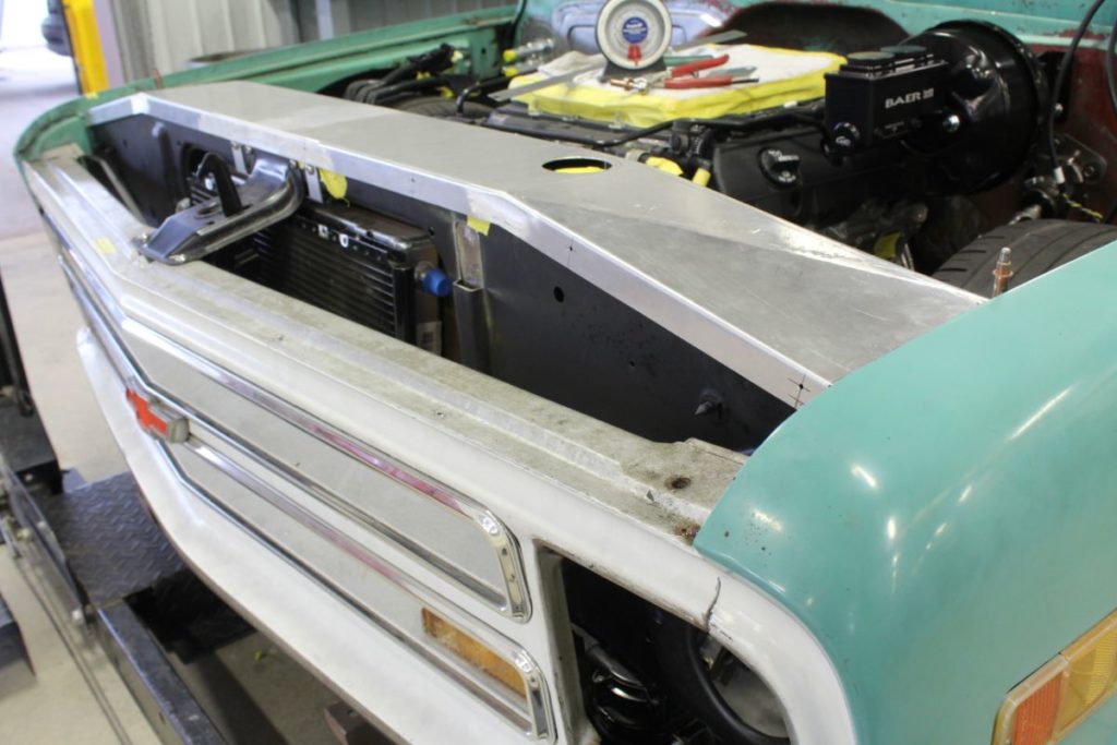 Custom LT4 1968 Chevy C10 Hot Rod Truck Engine Bay fabrication
