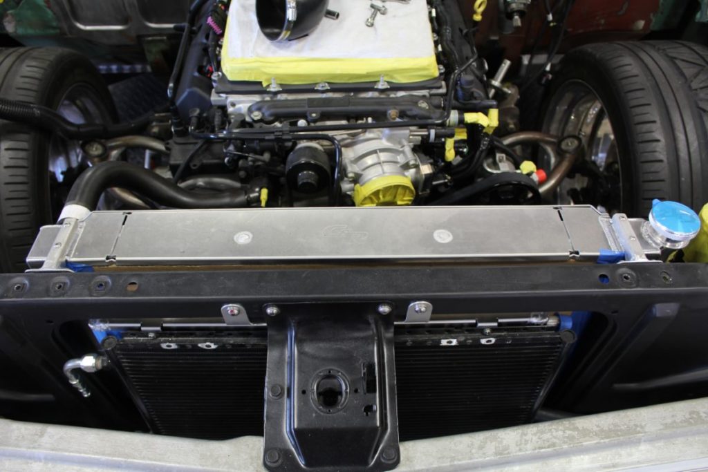 Custom LT4 1968 Chevy C10 Hot Rod Truck Engine Bay fabrication
