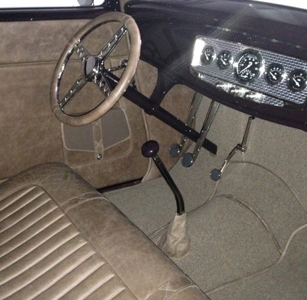 Custom 1932 Ford 3 Window Coupe Interior