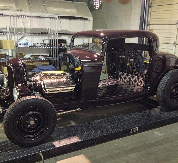 Custom 1932 Ford 3 Window Coupe during the build process