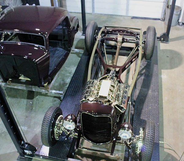 Custom 1932 Ford 3 Window Coupe during the build process