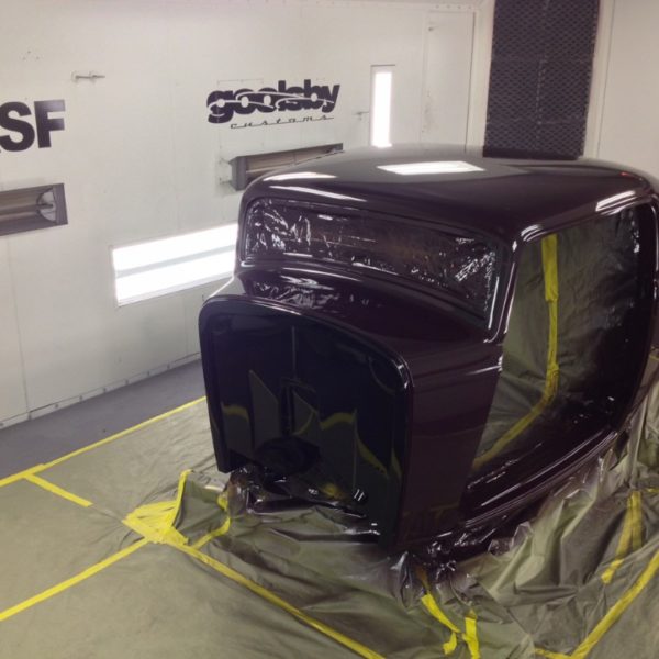 Custom 1932 Ford 3 Window Coupe during the build process