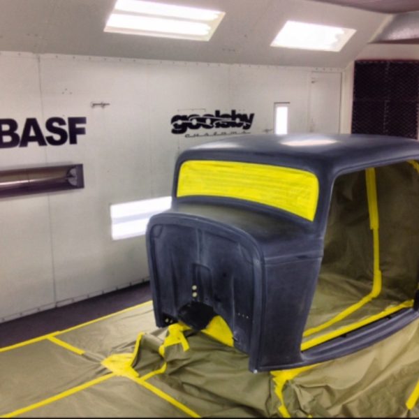 Custom 1932 Ford 3 Window Coupe during the build process