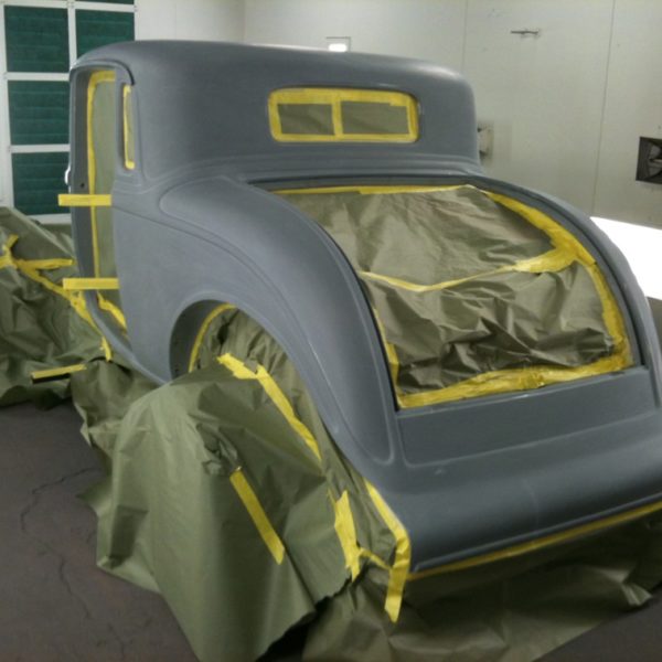 Custom 1932 Ford 3 Window Coupe during the build process