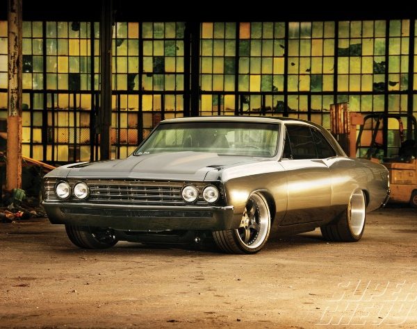 Custom Grey 1967 Chevelle SS restomod hot rod build by Goolsby Customs