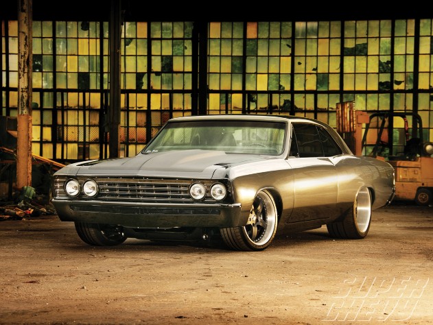 Custom Grey 1967 Chevelle SS restomod hot rod build by Goolsby Customs