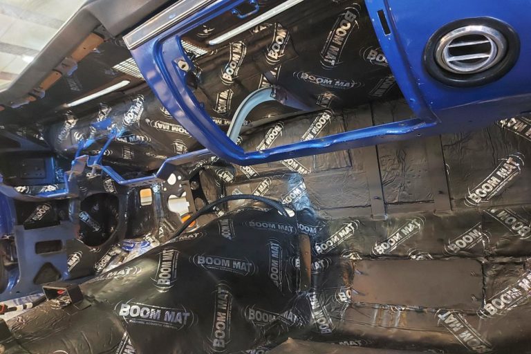 Custom 1969 SS Chevelle Pro Touring muscle car under dash boommat