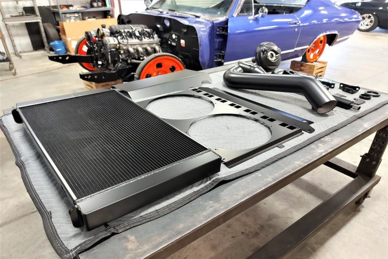 Custom 1969 SS Chevelle Pro Touring muscle car powder coated parts