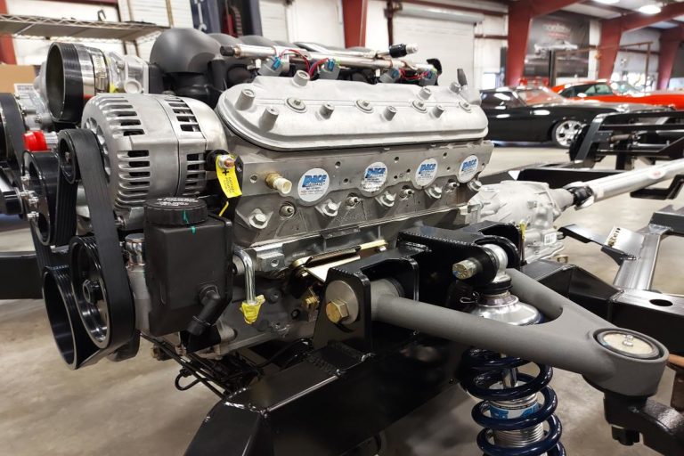 Custom 1969 SS Chevelle Pro Touring muscle car powder coated Roadster Shop Chassis and parts installation