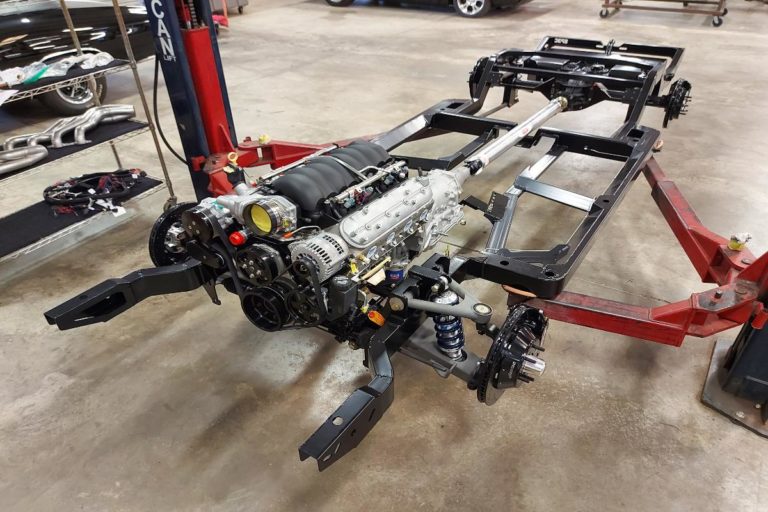 Custom 1969 SS Chevelle Pro Touring muscle car powder coated Roadster Shop Chassis and parts installation