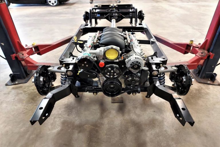 Custom 1969 SS Chevelle Pro Touring muscle car powder coated Roadster Shop Chassis and parts installation