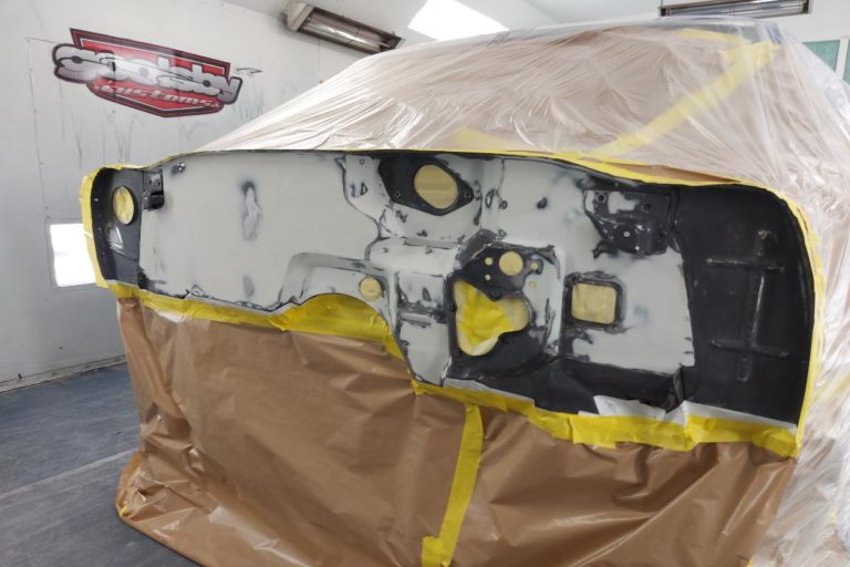 Custom 1969 SS Chevelle Pro Touring muscle car firewall body worked