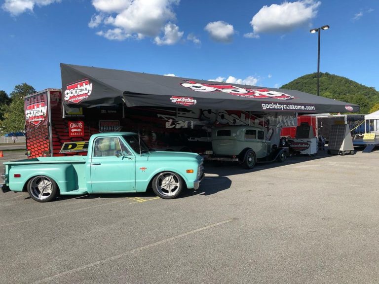 Shades of the Past Hotrod Roundup #38 Car Show Goolsby Customs Booth