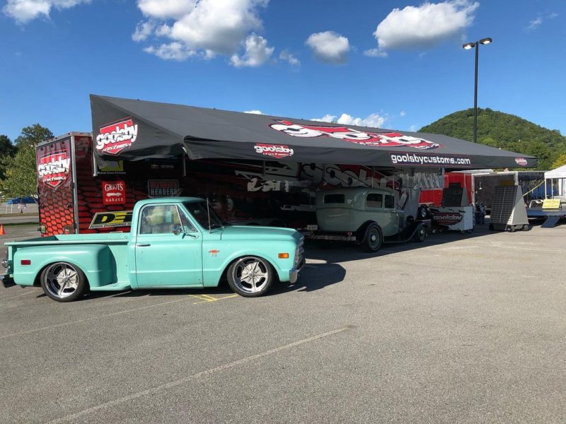 Shades of the Past Hotrod Roundup #38 Car Show Goolsby Customs Booth