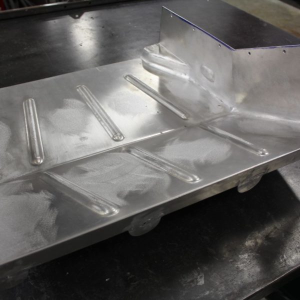 Custom 1969 Dodge A 108 Hemi Van build front air dam sheet metal fabrication