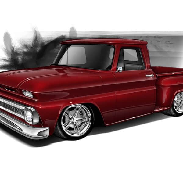 Custom Supercharged 1966 C10 Chevy Stepside Truck Shorty Restomod Build