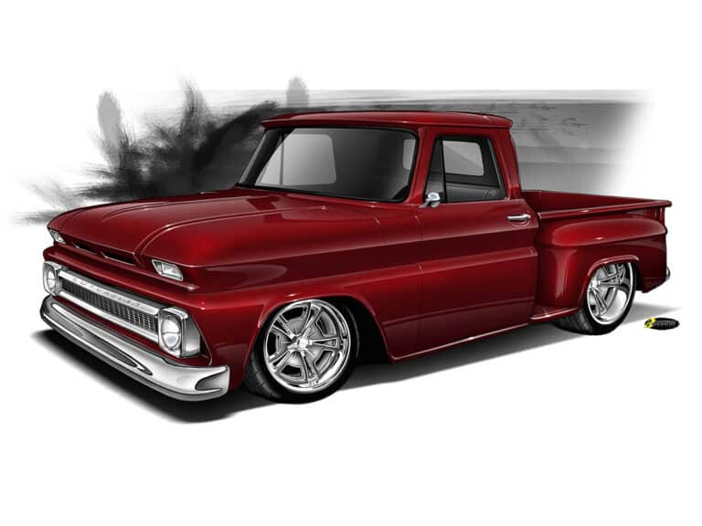 Custom Supercharged 1966 C10 Chevy Stepside Truck Shorty Restomod Build